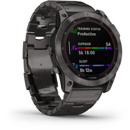 GARMIN CEAS FENIX 7X SAPPHIRE SOLAR CARB.GRAY TI/BLAKE 51MM