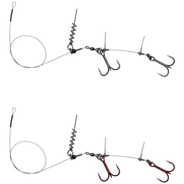 SAVAGE GEAR MONT. LINETHRU CORKSCREW RIG 2X01/45CM/31KG 2BUC/PL