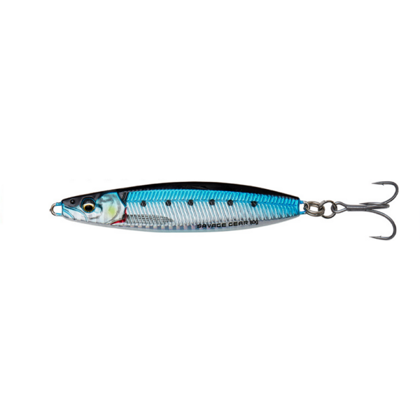 SAVAGE GEAR JIG PSYCHO SPRAT 10,2CM/80G SINKING BLUE SILVER