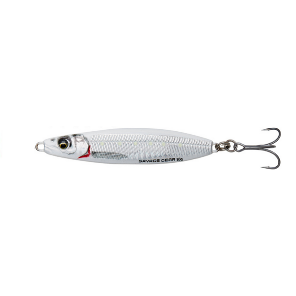 SAVAGE GEAR JIG PSYCHO SPRAT 9,0CM/45G SINKING WHITE SILVER