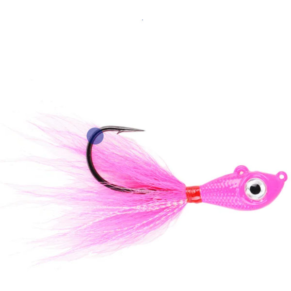 MUSTAD JIG BIG EYE BUCKTAIL PINK CRYSTAL FLASH 14G