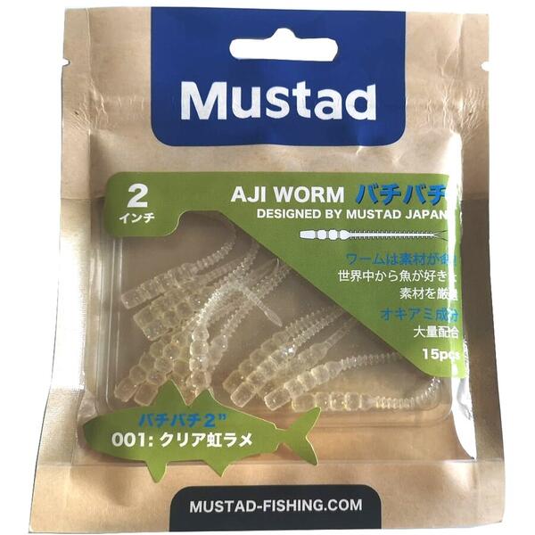 MUSTAD NALUCA  AJI BACHI BACHI 5CM CLEAR RAINBOW GLITTER