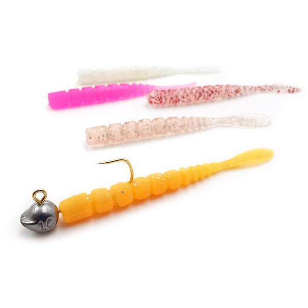 MUSTAD NALUCA AJI MICRO FLA 5CM CLEAR RAINBOW GLITTER