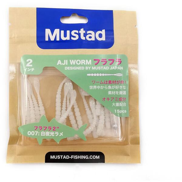 MUSTAD NALUCA AJI MICRO FLA 5CM CLEAR RAINBOW GLITTER