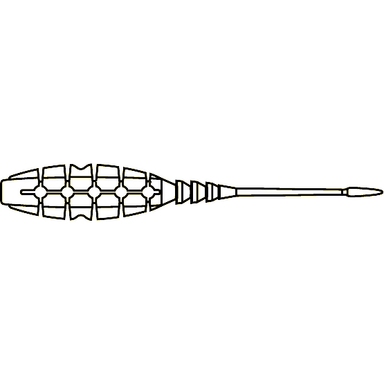 MUSTAD NALUCA AJI MICRO NAF 5CM UV CLEAR CHARTREUSE