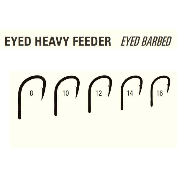 MUSTAD CARLIG EYED HEAVY FEEDER MU14 10BUC/PL