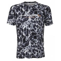 SAVAGE GEAR TRICOU NIGHT UV BLACK WATERPRINT MAR.L