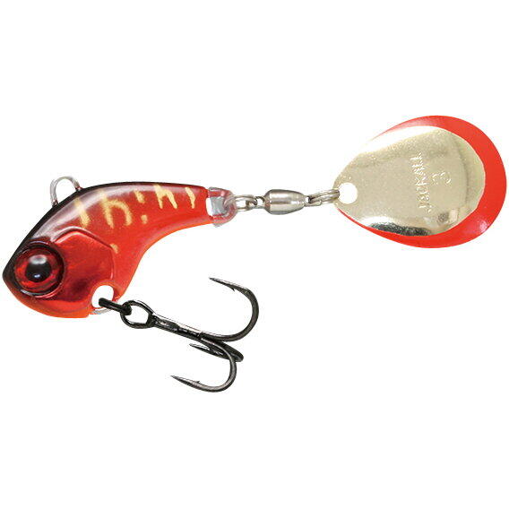 JACKALL SPINNER DERACOUP 1/4OZ HL RED TIGER