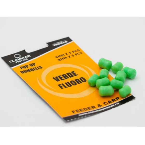 ARROW INT. POP-UP DUMBELLS VERDE FLUO 6MM/8MM