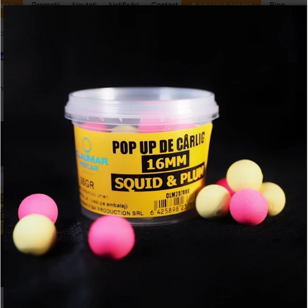 ARROW INT. POP-UP SQUID&PLUM YELLOW 16MM/35G