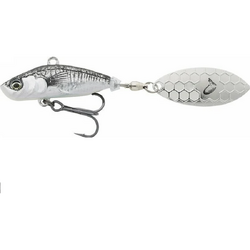 SPINNER 3D STICKLEBAIT TAILSPIN 6,5CM/9G SINKING BLACK SILVER