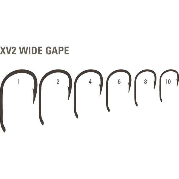 MUSTAD CARLIG CRAP XV2 WIDE GAPE OCHI NICHEL NEGRU 10BUC/PL