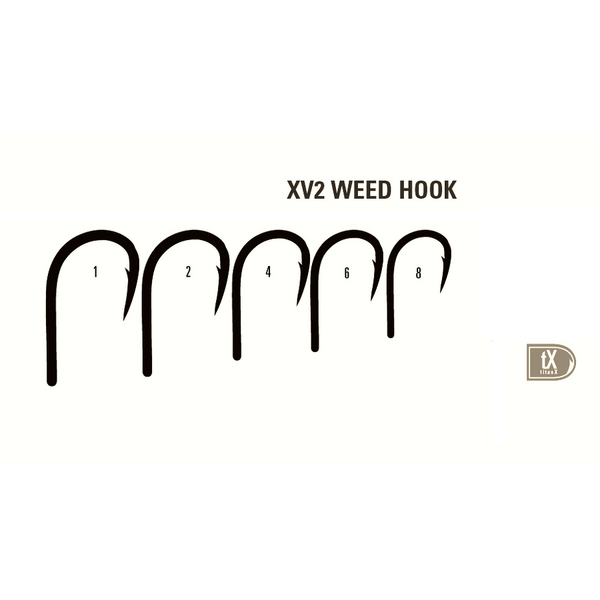 MUSTAD CARLIG CRAP XV2 WEED OCHI NICHEL NEGRU 10BUC/PL