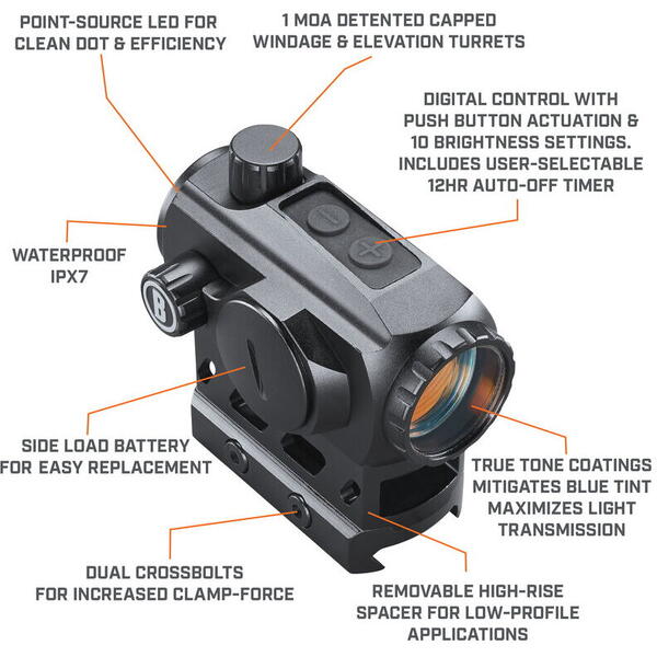 BUSHNELL RED DOT SIGHT TRS 125 1X22 BLACK