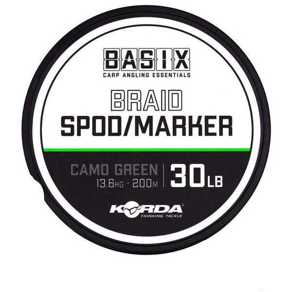 KORDA FIR BASIX SPOD/MARKER BRAID 13,6KG/200M