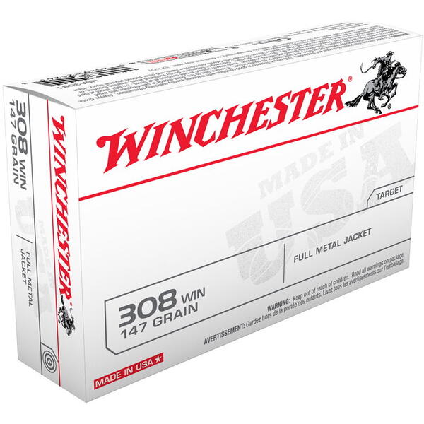 WINCHESTER CARTUS 308WIN/FMJ/9,53G