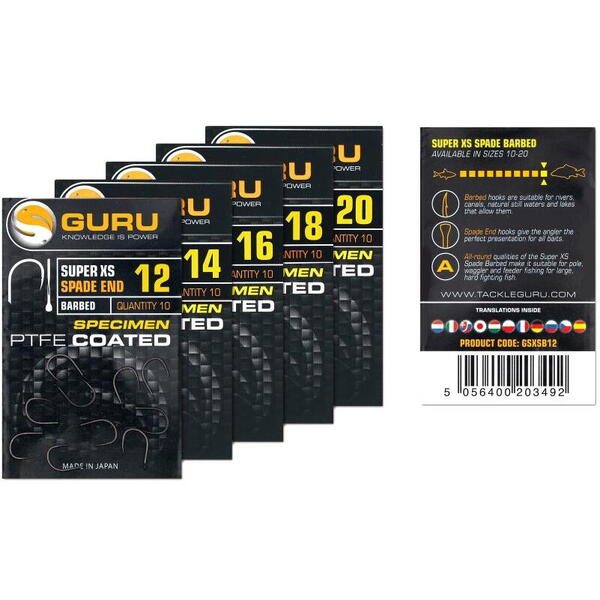 GURU CARLIG SUPER XS NR.10 SPADE/BARBED 10BUC/PL