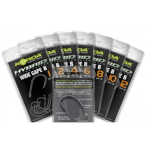 KORDA CARLIG WIDE GAPE BARBLESS NR.2 10BUC/PL