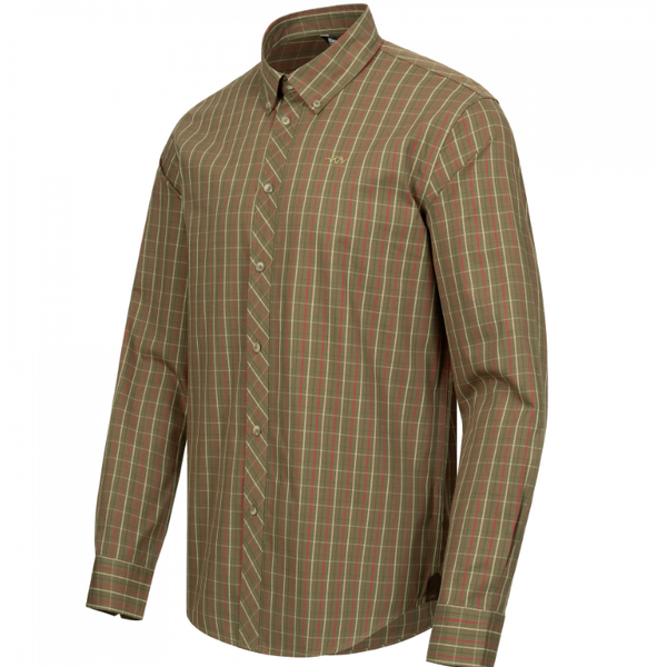 BLASER CAMASA TRISTAN DARK OLIVE/RED MAR.3XL