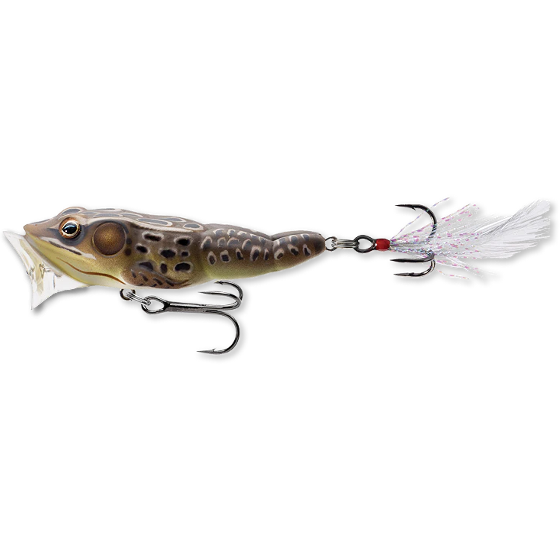 LIVE TARGET FROG POPPER 7,5CM/14G TAN/BROWN