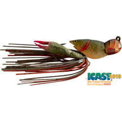 HOLLOW CRAWFISH JIG 4CM/11G 144 BROWN/RED