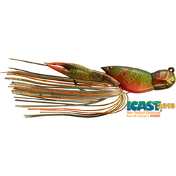 HOLLOW CRAWFISH JIG 4CM/11G 145 OLIVE/ORANGE