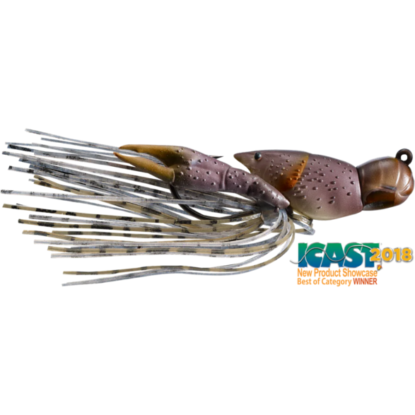 LIVE TARGET HOLLOW CRAWFISH JIG 4CM/11G 725 GREY/BROWN