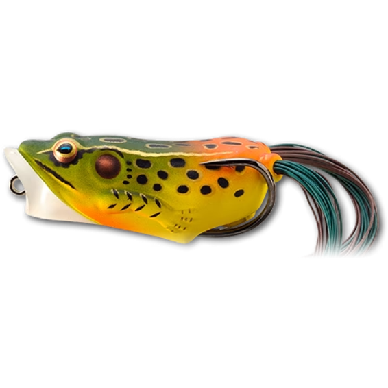 LIVE TARGET HOLLOW BODY FROG POPPER 6,5CM/14G EMERALD/RED