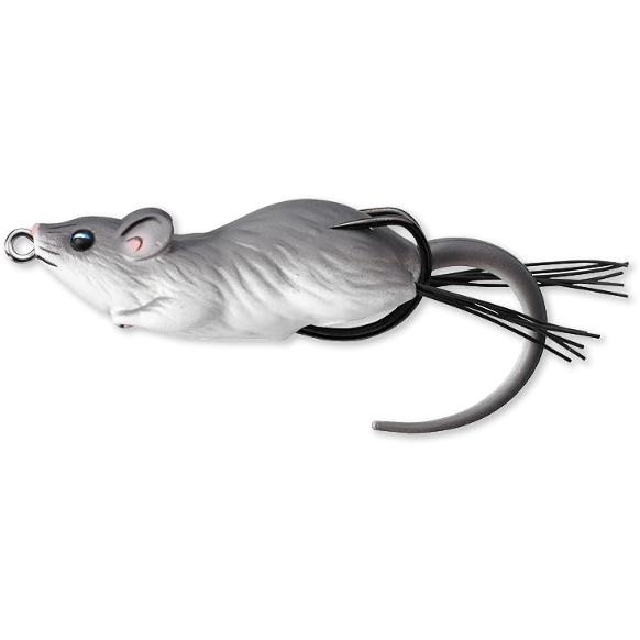 LIVE TARGET HOLLOW BODY MOUSE WALKING BAIT 6CM/11G GREY/WHITE