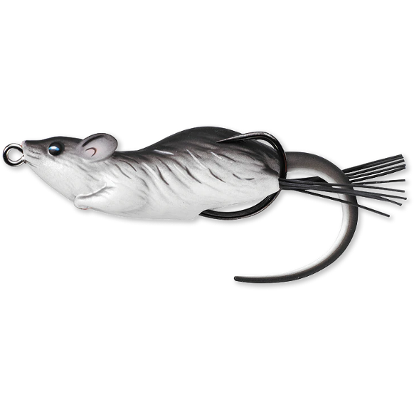 LIVE TARGET HOLLOW BODY MOUSE WALKING BAIT 6CM/11G BLACK/WHITE