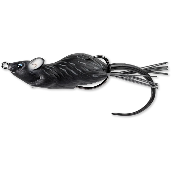 LIVE TARGET HOLLOW BODY MOUSE WALKING BAIT 6CM/11G BLACK/BLACK