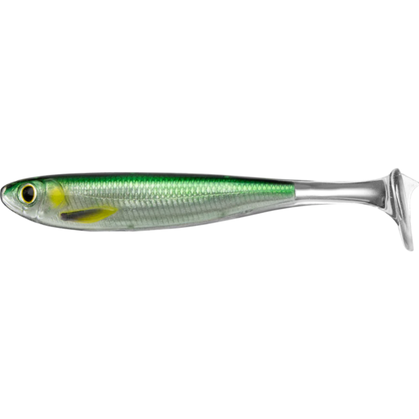 LIVE TARGET SLOW-ROLL MULLET PADDLE TAIL 10CM 716 SILVER