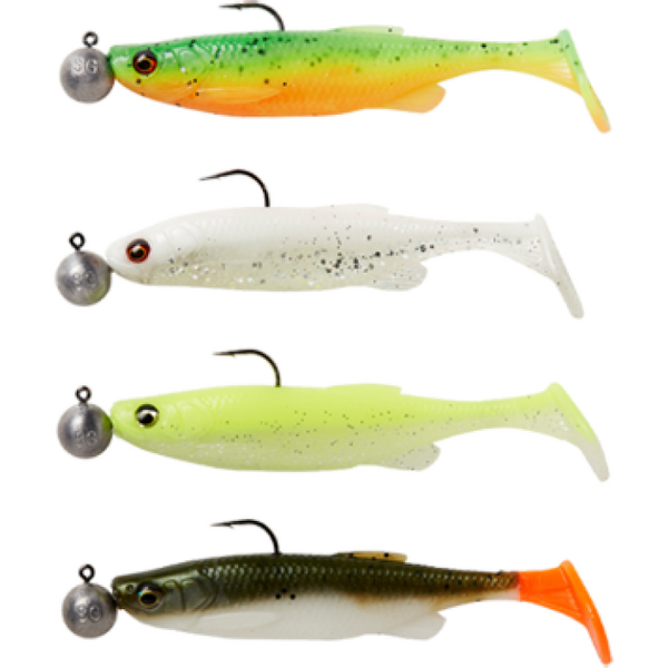 SAVAGE GEAR FAT MINNOW TAIL RTF 10,5CM/11G+10G 3/0 DARKWATER 4+4BUC/PL