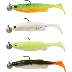 FAT MINNOW TAIL RTF 10,5CM/11G+10G 3/0 DARKWATER 4+4BUC/PL