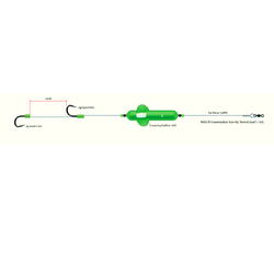 MONT.MADCAT ADJUSTA B RIVER WORM&SQUID 100MM/2X10/0/160CM/60G