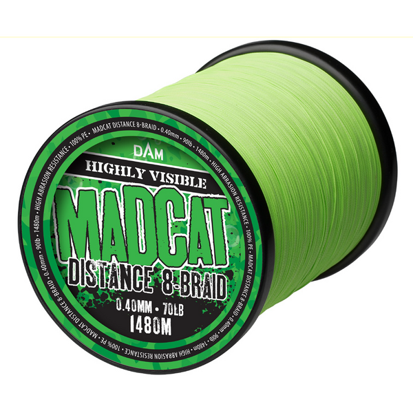 DAM FIR TEXTIL MADCAT DISTANCE 8-BRAID GREEN 050MM/52,2KG/990M