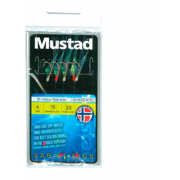 MUSTAD TAPARINA BI COLOUR FISH SKIN NR.4 5BUC