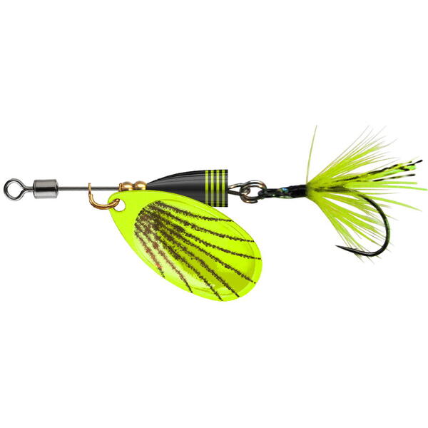 CORMORAN SPINNER SINGLE UL2 CU CARLIG NR.0/2,8G CHARTREUSE/BLACK