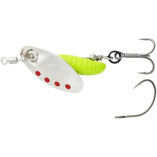 SAVAGE GEAR SPINNER GRUB NR.0 /2,2G SINKING SILVER RED LIME