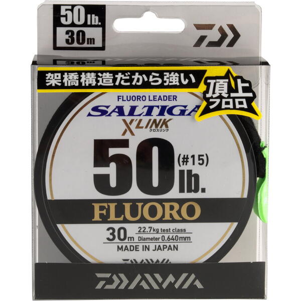 DAIWA FIR SALTIGA FC LEADER X LINK 070MM/60LBS/30M