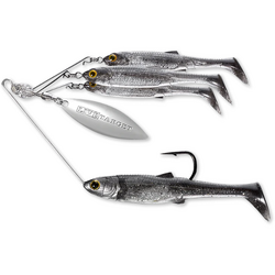 LIVE TARGET MINNOW RIG SPINNERBAIT MEDIUM/11G SMOKE/SILVER