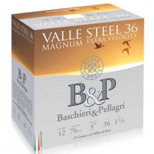 BASCHIERI & PELLAGRI CARTUS VALLE STEEL MAGNUM CAL.12/36G/3,5MM (2)