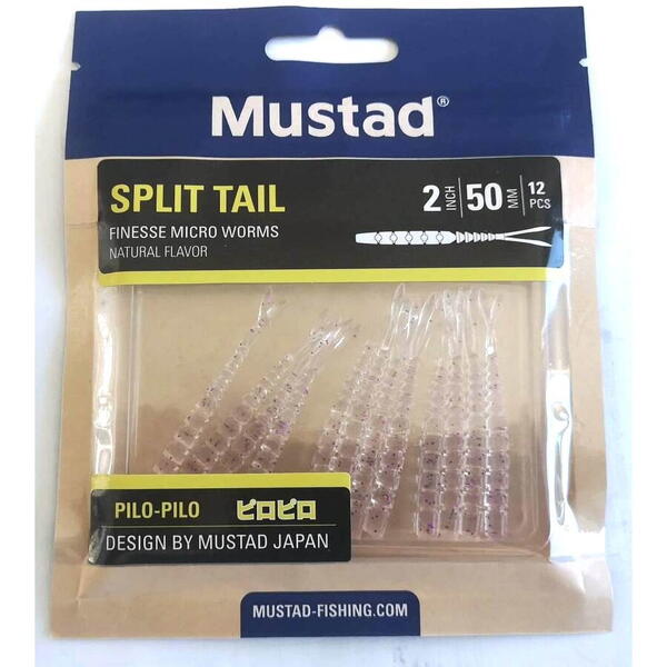 MUSTAD NALUCA AJI SPLIT TAIL 5CM MELI MELO 12BUC/PL