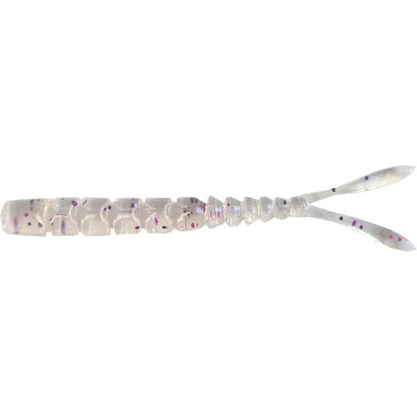 MUSTAD NALUCA AJI SPLIT TAIL 5CM CLEAR PURPLE GLITTER 12BUC/PL