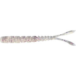 NALUCA AJI SPLIT TAIL 5CM CLEAR PURPLE GLITTER 12BUC/PL