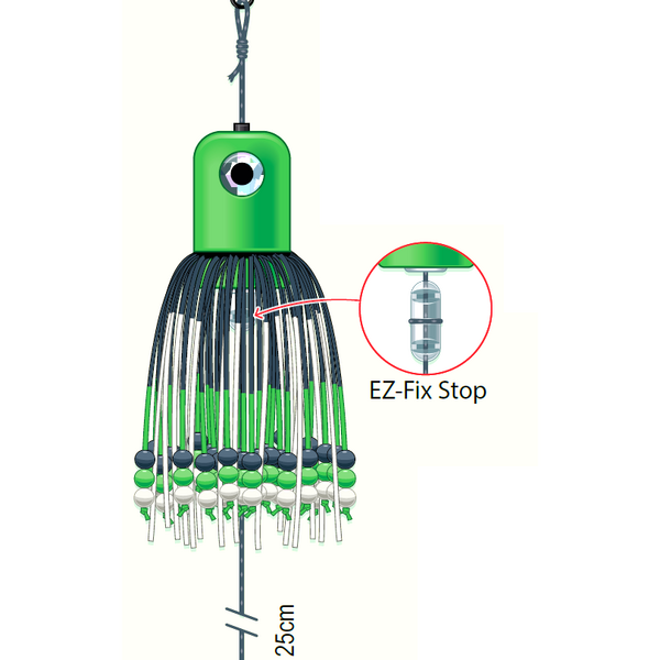 DAM TEASER MADCAT A-STATIC AJUSTABIL CLONK NR.8/0/33CM/100G GREEN