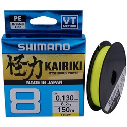 SHIMANO KAIRIKI 8 YELLOW 013MM/8,2KG/150M