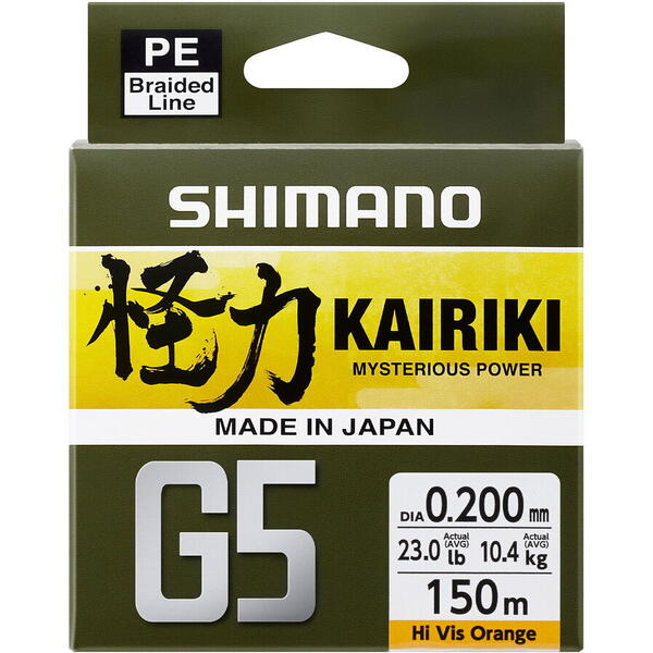 SHIMANO KAIRIKI G5 ORANGE 015MM/5,5KG/150M