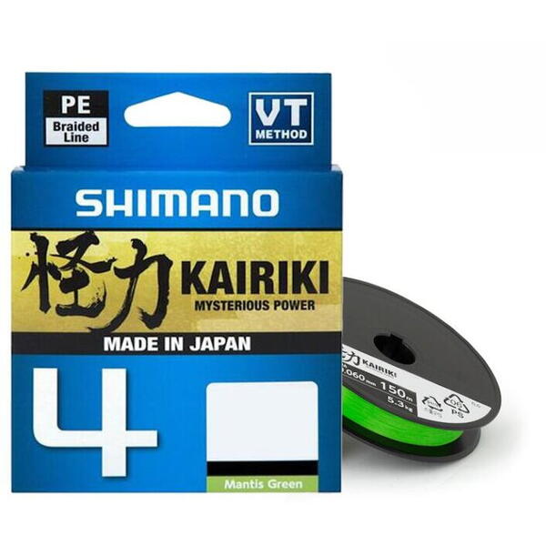 SHIMANO KAIRIKI 4 GREEN 010MM/6,8KG/150M
