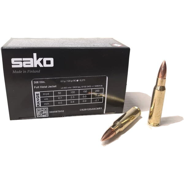 SAKO CARTUS RANGE SPEEDHEAD 308WIN/FMJ/8,0G